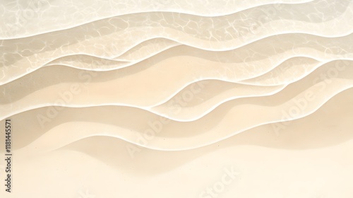 Obraz na płótnie Textured sand patterns formed naturally by wind and waves, with a calming summer beach backdrop w salonie