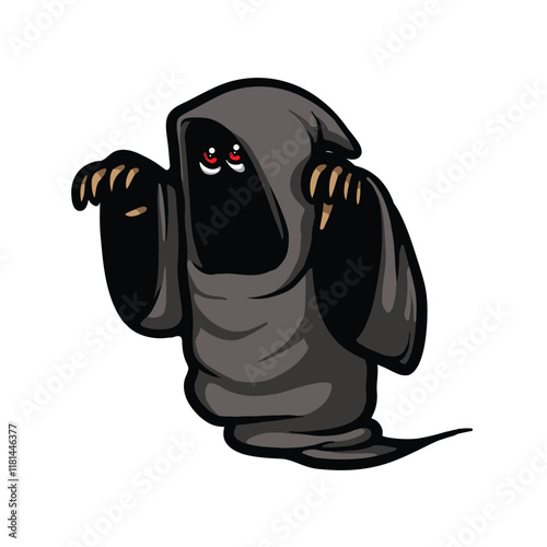 Ghost cartoon vector illustration