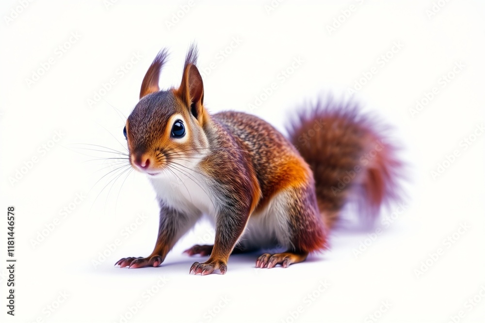 Obraz premium squirrel on a white background