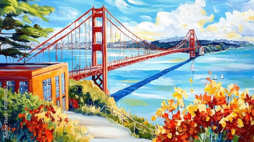 A canvas masterpiece showcasing California's beauty. photo