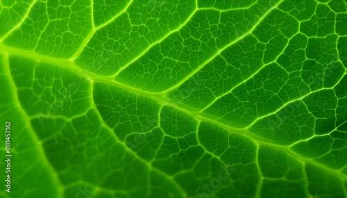 Close-up of a leaf's intricate network photo