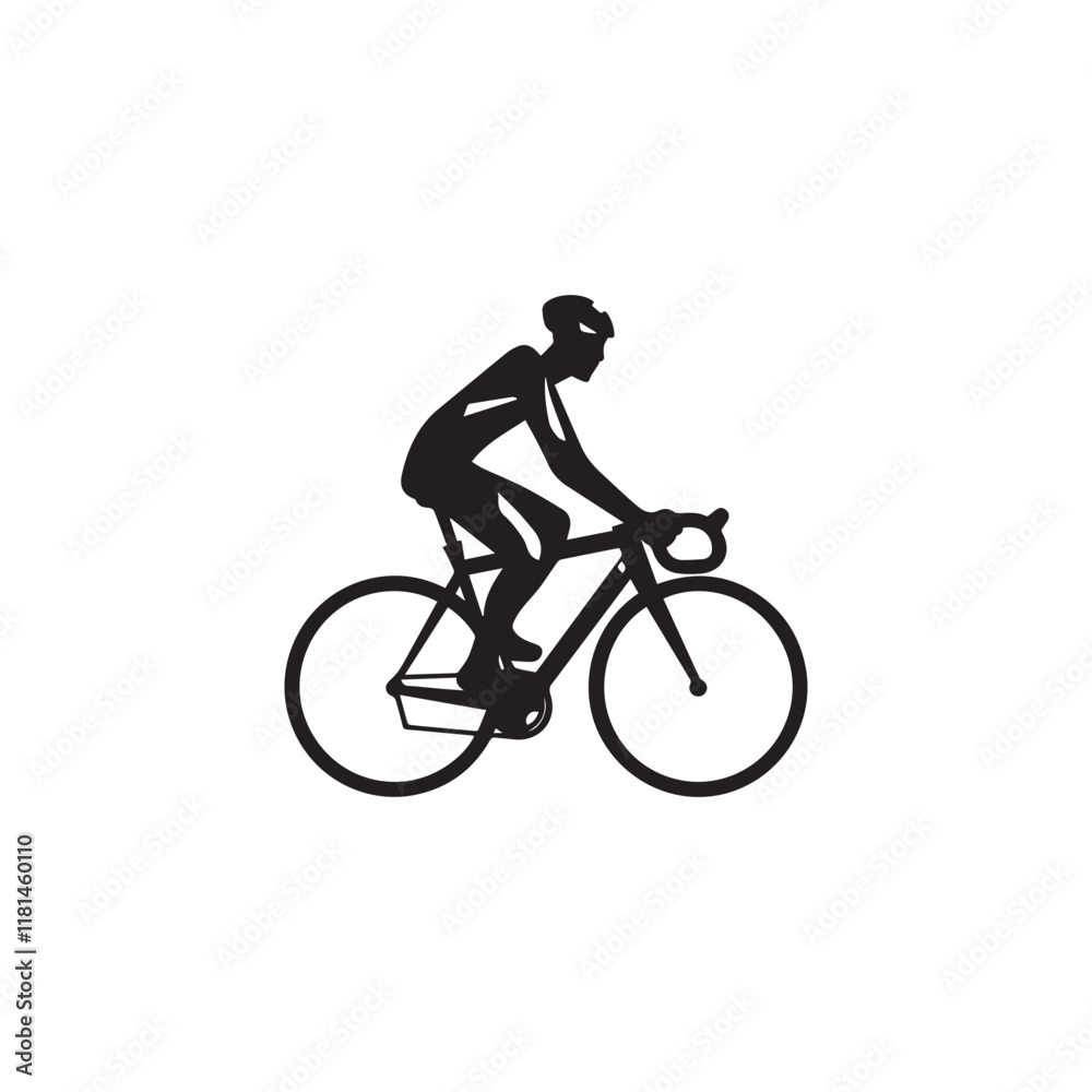 silhouette of a person riding a bicycle silhouette of a person riding a bicycle