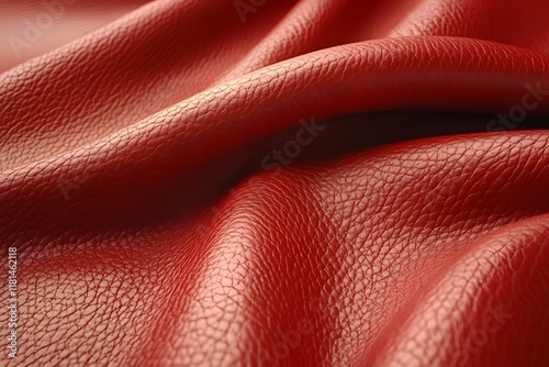 Luxurious Red Leather Texture for Design and Fashion Projects