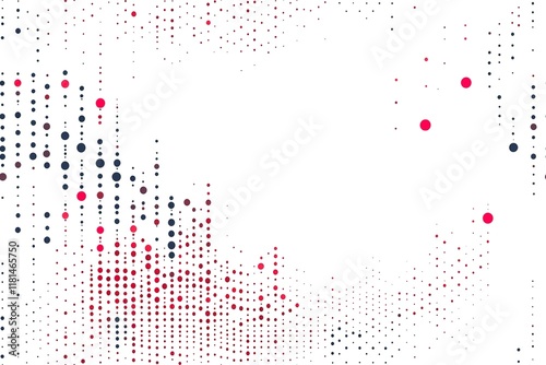 Abstract Red and Blue Dot Pattern Design photo