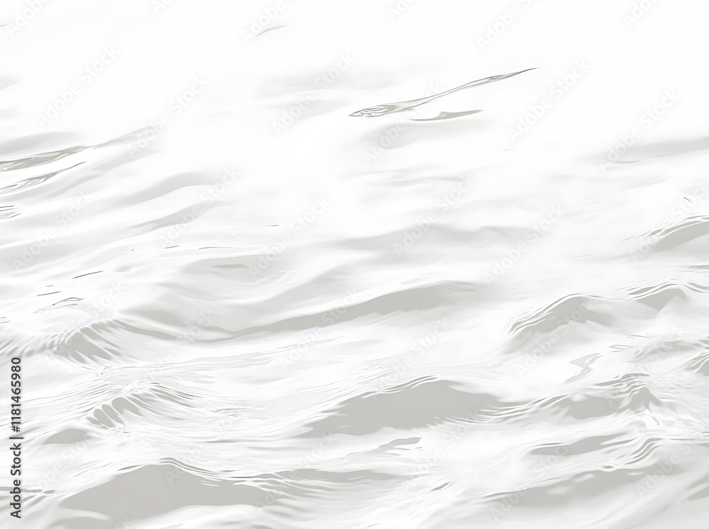 Fototapeta premium White water ripples on a white background