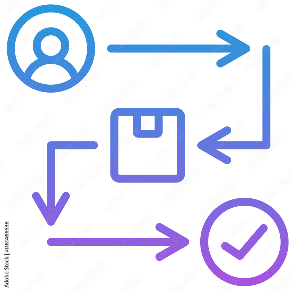 Customer Journey Icon Customer Journey Icon