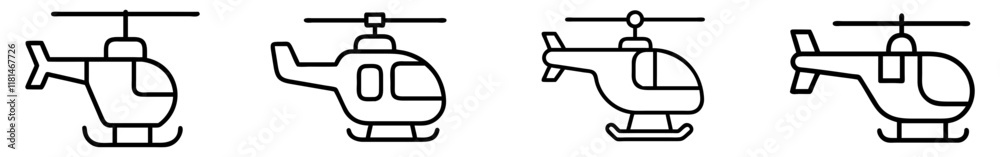 helicopter icon, vehicle line art, vehicle vector - simple black line art icon of helicopter perfect for logos, and vehicle-themed designs. helicopter icon, vehicle line art, vehicle vector - simple black line art icon of helicopter perfect for logos, and vehicle-themed designs.