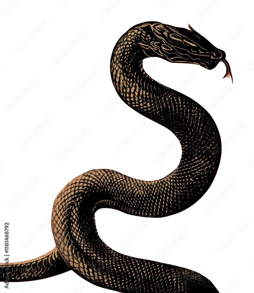 Fototapeta premium PNG Snake snake illustration background.
