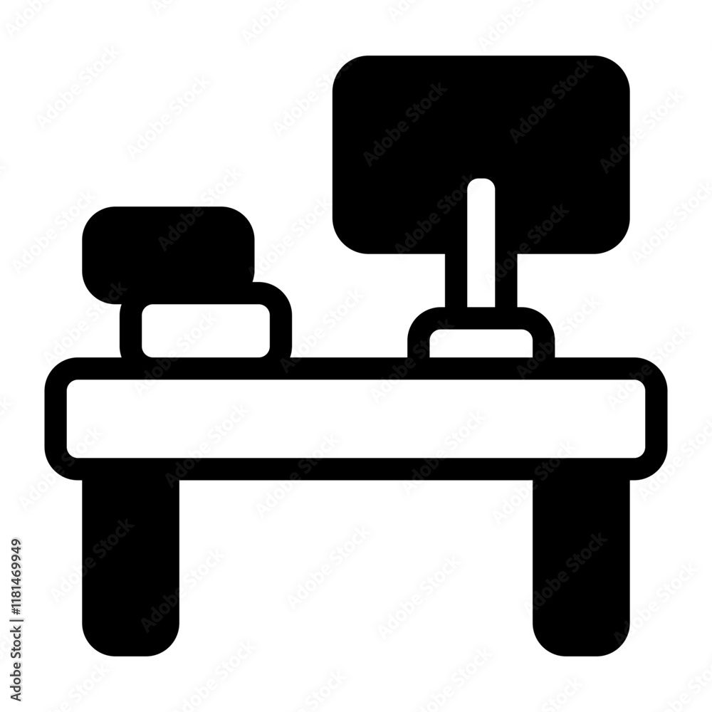 Obraz premium office table icon