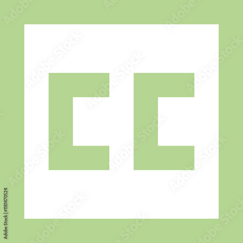 Cc icon logo design photo