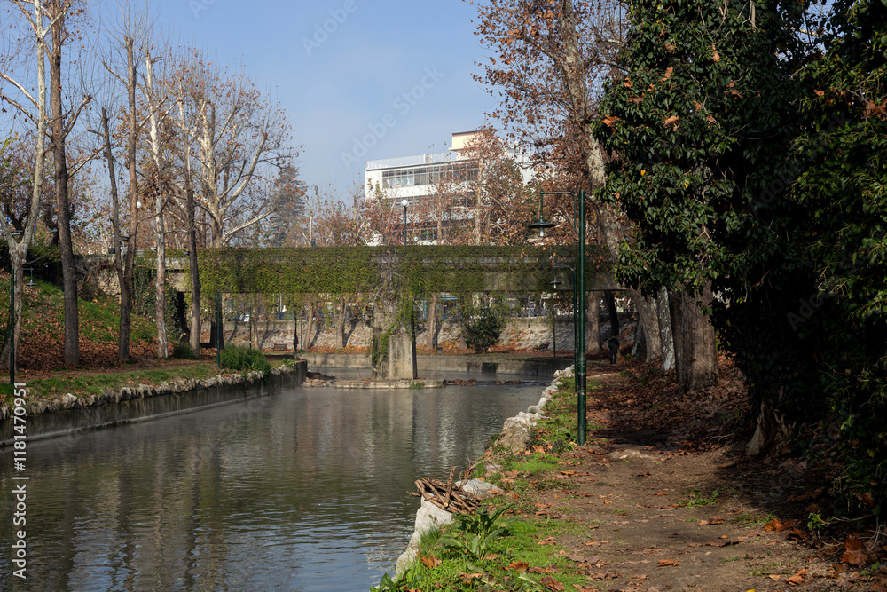 View of Litheos river of Trikala (Thessaly region, Greece) View of Litheos river of Trikala (Thessaly region, Greece)