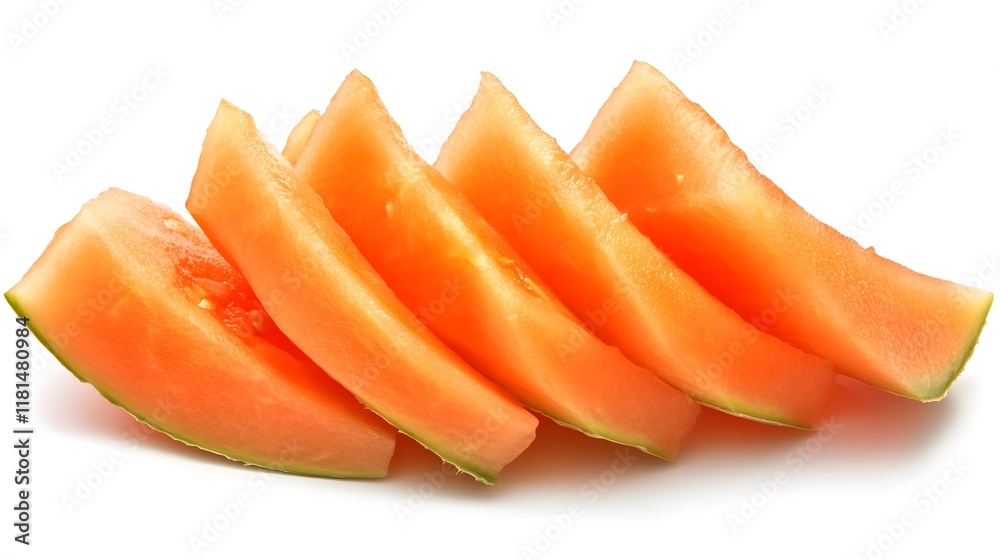 Sliced Tomato Sliced Winter melon isolated on a white background Sliced Tomato Sliced Winter melon isolated on a white background