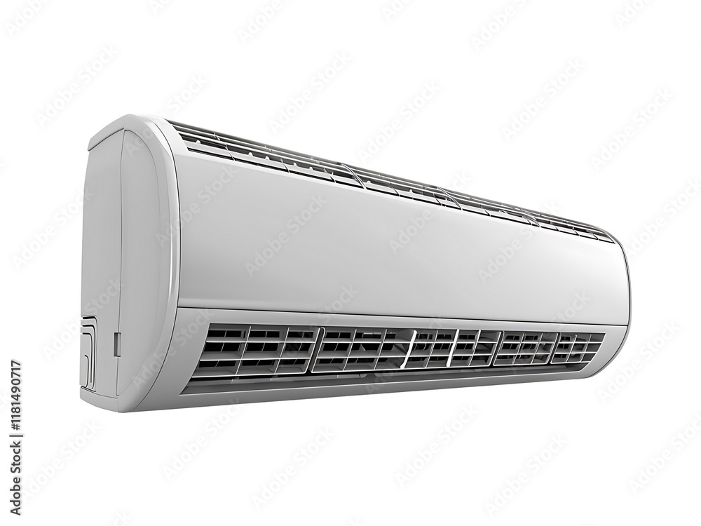 modern air conditioner isolated on white or transparent background, png AC cutout modern air conditioner isolated on white or transparent background, png AC cutout
