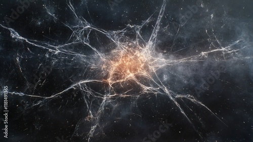 Cosmic Web of Energy and Filaments Galactic Supercluster Structure, Connections, and Dark Matter. photo