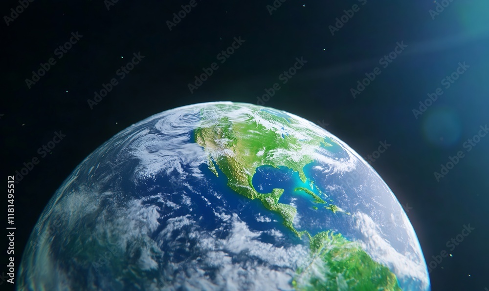 A view of Earth from space, showcasing its natural beauty and geography. A view of Earth from space, showcasing its natural beauty and geography.