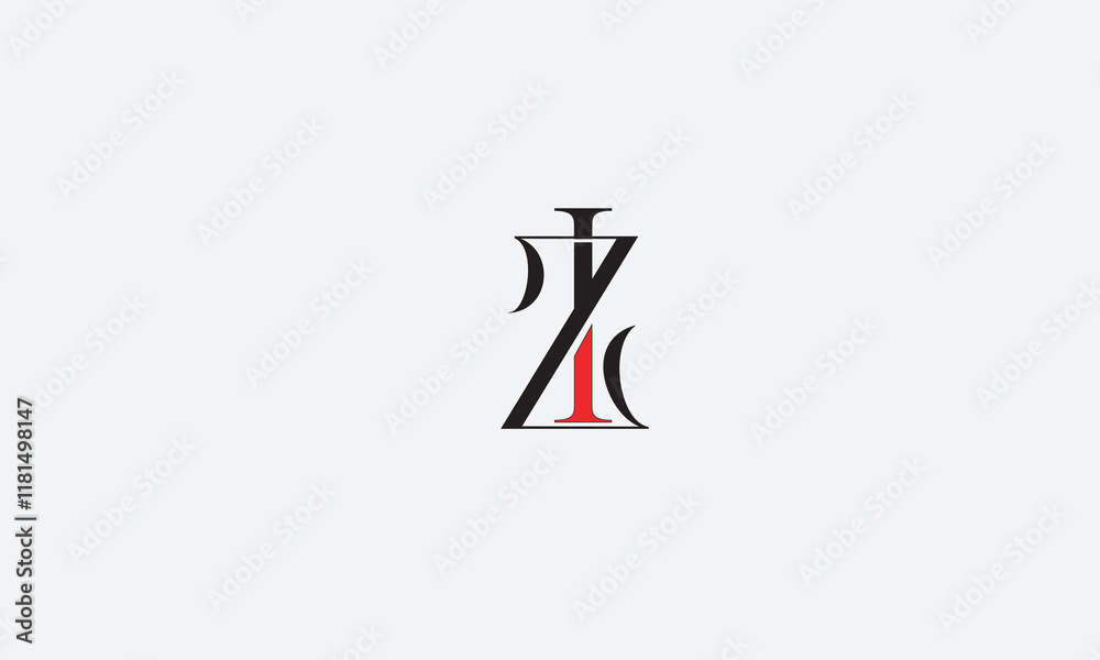ZI, IZ , I , Z , Abstract Letters Logo Monogram ZI, IZ , I , Z , Abstract Letters Logo Monogram