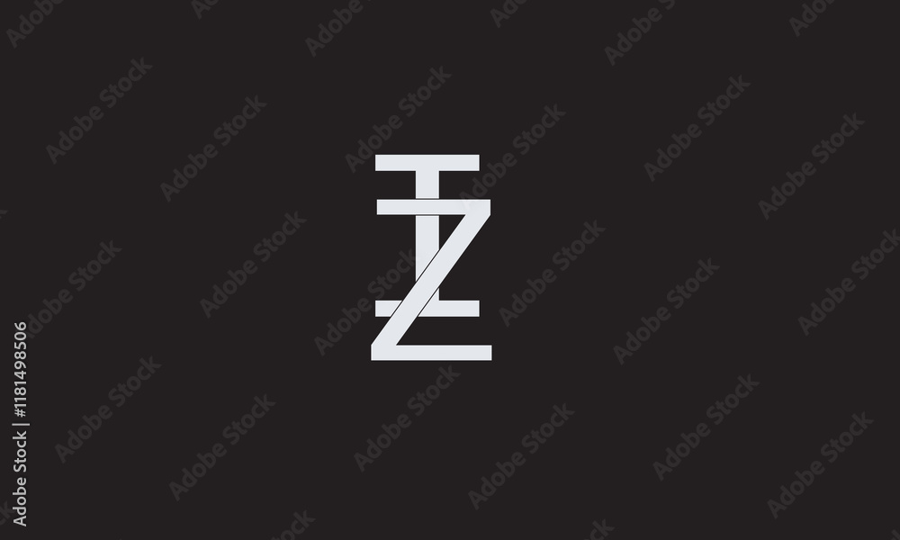 ZI, IZ , I , Z , Abstract Letters Logo Monogram ZI, IZ , I , Z , Abstract Letters Logo Monogram