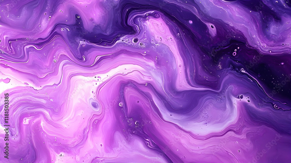 Purple Abstract Swirls and White Paint Texture Purple Abstract Swirls and White Paint Texture