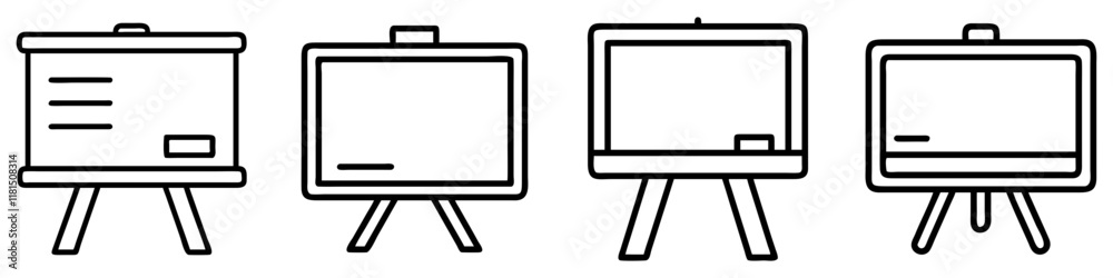 whiteboard icon, office line art, office vector - simple black line art icon of whiteboard perfect for logos, and office-themed designs. whiteboard icon, office line art, office vector - simple black line art icon of whiteboard perfect for logos, and office-themed designs.
