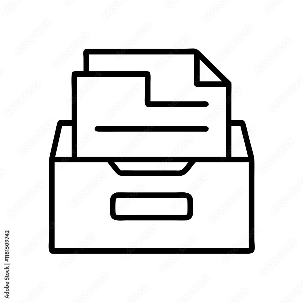 desk file sorter icon, office line art, office vector - simple black line art icon of desk file sorter perfect for logos, and office-themed designs. desk file sorter icon, office line art, office vector - simple black line art icon of desk file sorter perfect for logos, and office-themed designs.