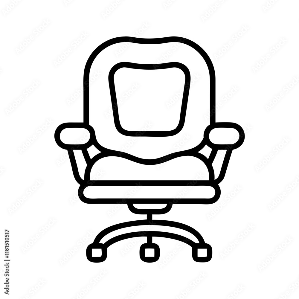 office chair cushion icon, office line art, office vector - simple black line art icon of office chair cushion perfect for logos, and office-themed designs. office chair cushion icon, office line art, office vector - simple black line art icon of office chair cushion perfect for logos, and office-themed designs.