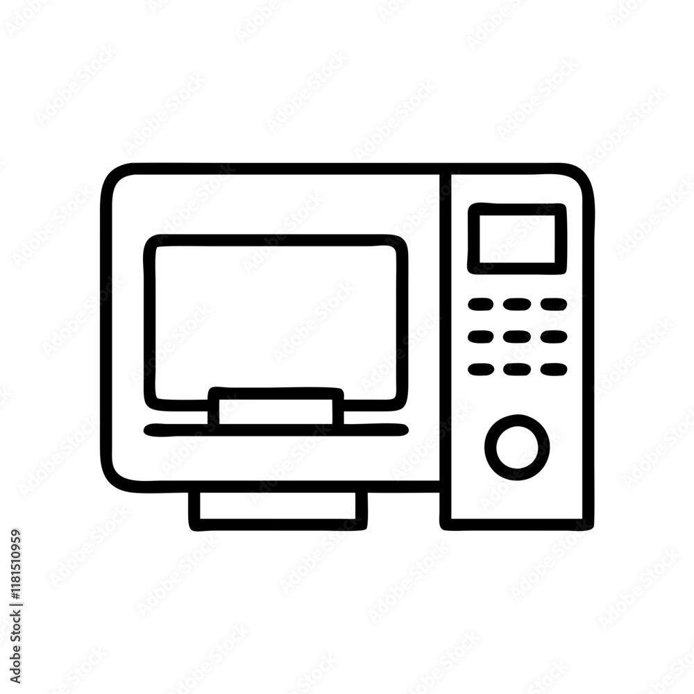 office microwave icon, office line art, office vector - simple black line art icon of office microwave perfect for logos, and office-themed designs. office microwave icon, office line art, office vector - simple black line art icon of office microwave perfect for logos, and office-themed designs.