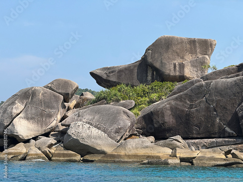 Donald Duck’s Head Rock on Similan Island (Ko 8) of Mu Ko Similan National Park in Thailand.