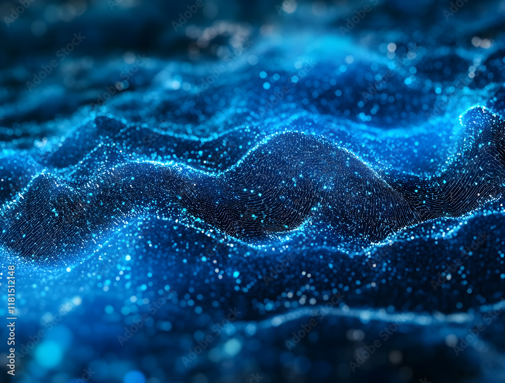 A blue digital chain with glowing data points, symbolizing the impact of blockchain technology on cybersecurity and the future of internet security. A blue digital chain with glowing data points, symbolizing the impact of blockchain technology on cybersecurity and the future of internet security.