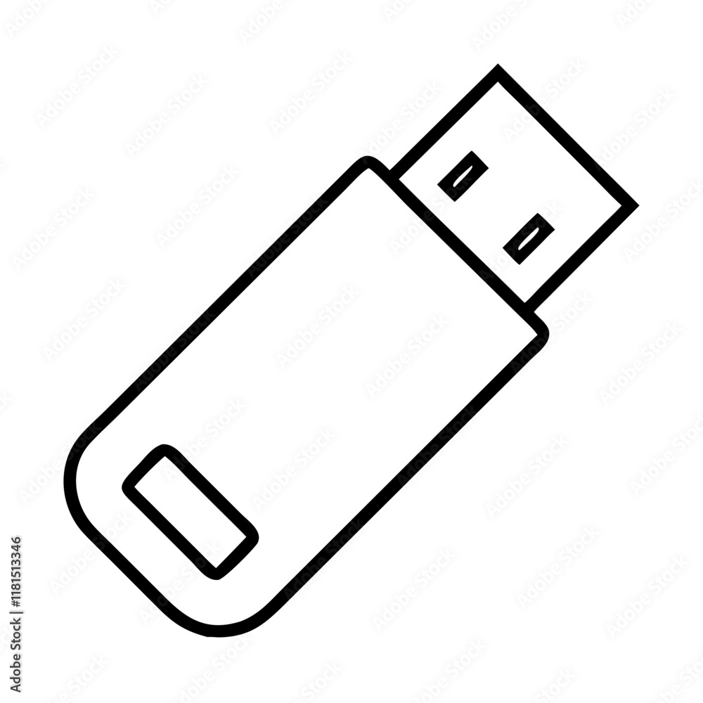 usb flash drive icon, office line art, office vector - simple black line art icon of usb flash drive perfect for logos, and office-themed designs. usb flash drive icon, office line art, office vector - simple black line art icon of usb flash drive perfect for logos, and office-themed designs.