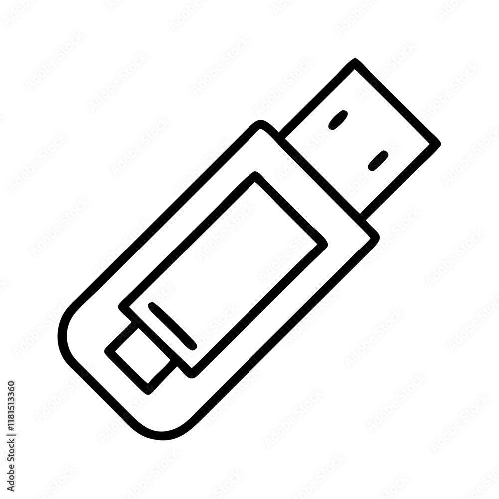 usb flash drive icon, office line art, office vector - simple black line art icon of usb flash drive perfect for logos, and office-themed designs. usb flash drive icon, office line art, office vector - simple black line art icon of usb flash drive perfect for logos, and office-themed designs.