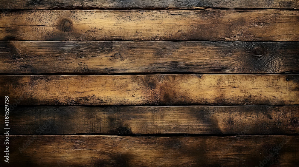 Fototapeta premium Dark Wood Texture Background, Rustic Planks