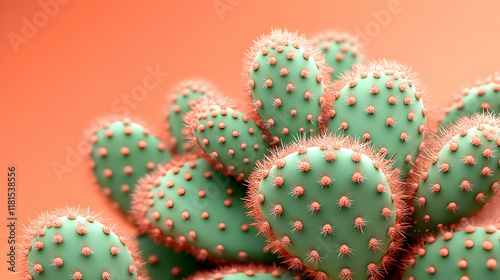 Cactus Plant Thrives Beauti...