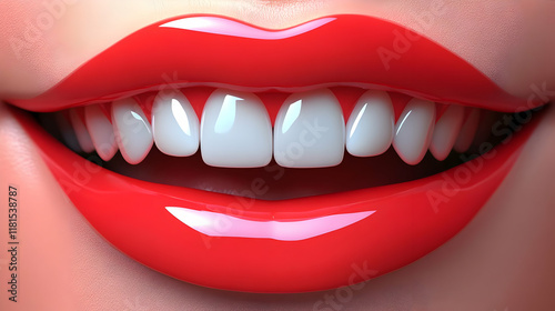 Smiling Teeth Shows Dental ...