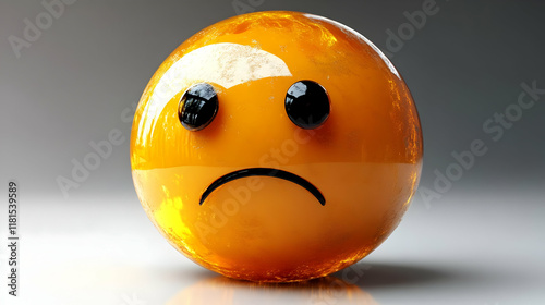 Sad Face Expresses Disappoi...