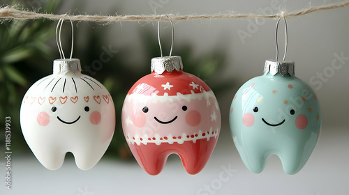 Cute Tooth Ornaments Decora...