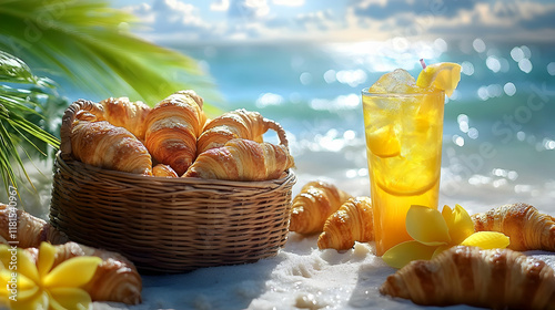 Beach Picnic Croissants and...