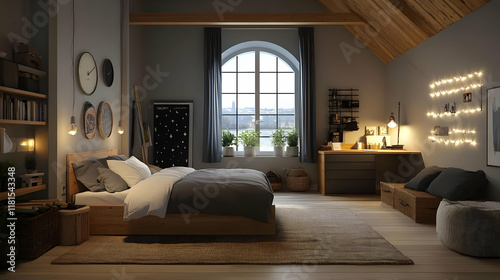 Cozy Bedroom Interior Desig...