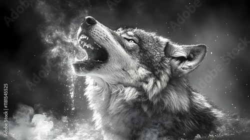 Wolf Howls in Winter Wonder...