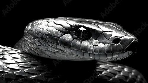 Silver Serpent Scales Gleam...