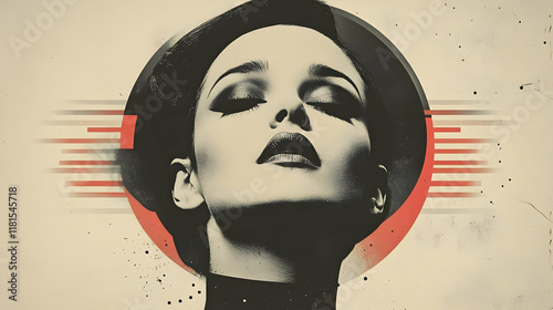 Retro Glamour Portrait: Wom...