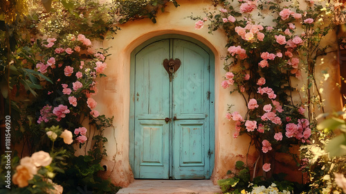 Charming Cottage Door Adorn...