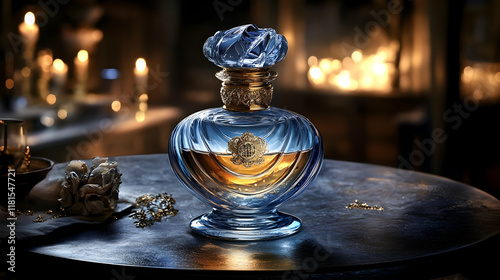Luxury Perfume Bottle Shimm...