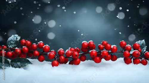 Red Berries Glisten in the ...