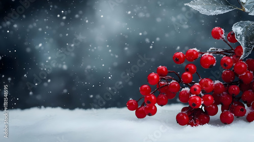 Red Berries Glisten in the ...