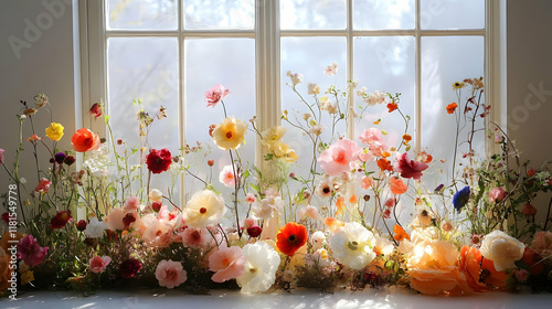 Colorful Flowers Bloom Beau...