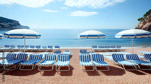 Beach Chairs and Umbrellas ...