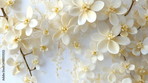 White Flowers Bloom Beautif...