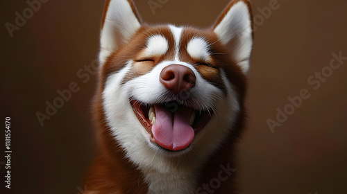 Happy Dog Shows Tongue, Pan...