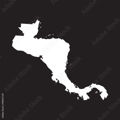 Central America Map Icon