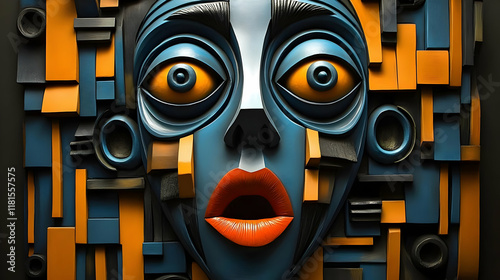 Abstract Face Sculpture Exh...